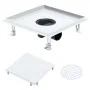 Desagüe de ducha cubierta inserción suelo acero inox. 28x28 cm de vidaXL, Desagües - Ref: Foro24-145996, Precio: 51,78 €, Des...