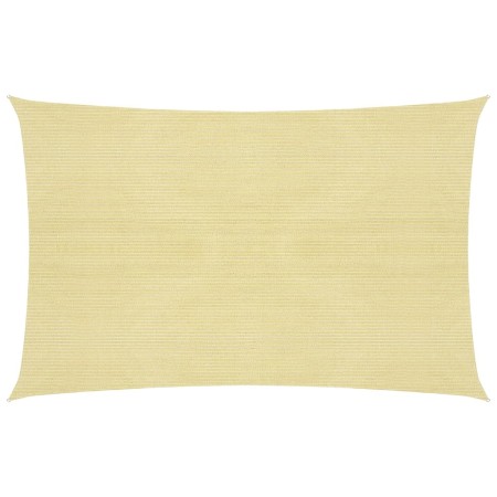 Toldo de vela HDPE beige 160 g/m² 2,5x3,5 m de vidaXL, Sombrillas - Ref: Foro24-311123, Precio: 24,48 €, Descuento: %