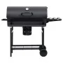 Parrilla de barril ruedas y estantes acero negro 115x85x95 cm de vidaXL, Barbacoas - Ref: Foro24-313636, Precio: 165,37 €, De...