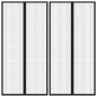 Mosquiteras para puerta bloque magnético 2 uds negro 220x100 cm de vidaXL, Mosquiteras para ventanas - Ref: Foro24-314687, Pr...