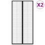 Mosquiteras para puerta bloque magnético 2 uds negro 220x100 cm de vidaXL, Mosquiteras para ventanas - Ref: Foro24-314687, Pr...