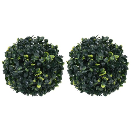 Bolas de boj artificial 2 unidades 22 cm de vidaXL, Flora artificial - Ref: Foro24-315468, Precio: 28,62 €, Descuento: %