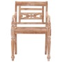 Sillas Batavia 2 unidades madera maciza de teca blanqueada de vidaXL, Sillas de jardín - Ref: Foro24-316034, Precio: 226,68 €...