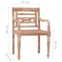 Sillas Batavia 2 unidades madera maciza de teca blanqueada de vidaXL, Sillas de jardín - Ref: Foro24-316034, Precio: 226,68 €...