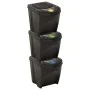 Stapelbare Mülleimer 3 Stück anthrazitgrau 75 L von vidaXL, Mülltonnen und Mülltonnen - Ref: Foro24-316184, Preis: 58,33 €, R...