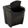 Cubos de basura apilables 3 piezas gris antracita 75 L de vidaXL, Cubos de la basura y papeleras - Ref: Foro24-316184, Precio...