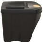 Cubos de basura apilables 3 piezas gris antracita 75 L de vidaXL, Cubos de la basura y papeleras - Ref: Foro24-316184, Precio...