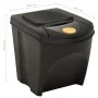 Cubos de basura apilables 3 piezas gris antracita 75 L de vidaXL, Cubos de la basura y papeleras - Ref: Foro24-316184, Precio...