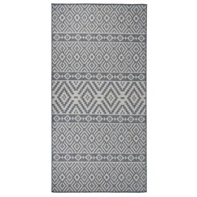 Alfombra de exterior de tejido plano rayas azules 100x200 cm de vidaXL, Alfombras - Ref: Foro24-340836, Precio: 35,53 €, Desc...
