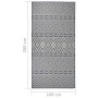 Alfombra de exterior de tejido plano rayas azules 100x200 cm de vidaXL, Alfombras - Ref: Foro24-340836, Precio: 42,14 €, Desc...