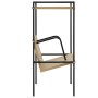 Estantería de 2 niveles de aglomerado negro y roble 52x28x59 cm de vidaXL, Librerías y estanterías - Ref: Foro24-288231, Prec...