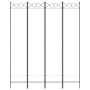 Biombo divisor de 4 paneles de tela blanco 160x200 cm de vidaXL, Divisores de ambientes - Ref: Foro24-350150, Precio: 44,18 €...