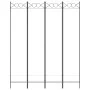 Biombo divisor de 4 paneles de tela blanco 160x200 cm de vidaXL, Divisores de ambientes - Ref: Foro24-350150, Precio: 43,31 €...