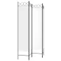 Biombo divisor de 4 paneles de tela blanco 160x200 cm de vidaXL, Divisores de ambientes - Ref: Foro24-350150, Precio: 43,31 €...