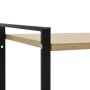 Estantería de 2 niveles de aglomerado negro y roble 52x28x59 cm de vidaXL, Librerías y estanterías - Ref: Foro24-288231, Prec...