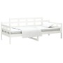 Sofá cama madera maciza de pino blanco 90x200 cm de vidaXL, Camas y somieres - Ref: Foro24-820328, Precio: 116,47 €, Descuent...
