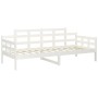 Sofá cama madera maciza de pino blanco 90x200 cm de vidaXL, Camas y somieres - Ref: Foro24-820328, Precio: 116,47 €, Descuent...