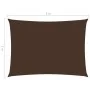 Toldo de vela rectangular tela Oxford marrón 2x3 m de vidaXL, Sombrillas - Ref: Foro24-135805, Precio: 29,49 €, Descuento: %