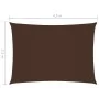 Toldo de vela rectangular tela Oxford marrón 2,5x4,5 m de vidaXL, Sombrillas - Ref: Foro24-135813, Precio: 40,54 €, Descuento: %