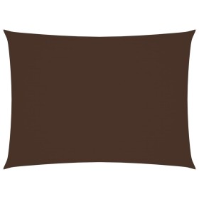 Toldo de vela rectangular tela Oxford marrón 5x6 m de vidaXL, Sombrillas - Ref: Foro24-135824, Precio: 92,23 €, Descuento: %