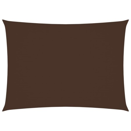Toldo de vela rectangular tela Oxford marrón 5x6 m de vidaXL, Sombrillas - Ref: Foro24-135824, Precio: 92,23 €, Descuento: %