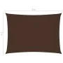 Toldo de vela rectangular tela Oxford marrón 5x6 m de vidaXL, Sombrillas - Ref: Foro24-135824, Precio: 90,97 €, Descuento: %
