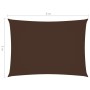 Toldo de vela rectangular tela Oxford marrón 5x6 m de vidaXL, Sombrillas - Ref: Foro24-135824, Precio: 92,23 €, Descuento: %