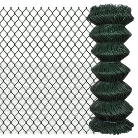 Valla de tela metálica acero verde 1x25 m de vidaXL, Paneles de vallas - Ref: Foro24-140349, Precio: 88,67 €, Descuento: %
