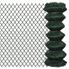 Valla de tela metálica acero verde 1x25 m de vidaXL, Paneles de vallas - Ref: Foro24-140349, Precio: 90,10 €, Descuento: %