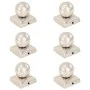 Pfostenkappen 6 Stück Edelstahl-Globusende 71x71 mm von vidaXL, Zubehör für Tore und Zäune - Ref: Foro24-145493, Preis: 43,21...