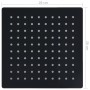 Cabezal ducha efecto lluvia acero inox cuadrado negro 20x20 cm de vidaXL, Cabezales de ducha - Ref: Foro24-147695, Precio: 24...