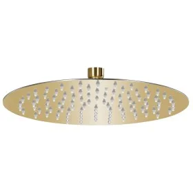 Cabezal de ducha redondo efecto lluvia acero inox dorado 25 cm de vidaXL, Cabezales de ducha - Ref: Foro24-147704, Precio: 23...