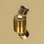 Cabezal de ducha redondo efecto lluvia acero inox dorado 25 cm de vidaXL, Cabezales de ducha - Ref: Foro24-147704, Precio: 23...