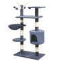 Rascador para gatos poste rascador de sisal 125 cm azul oscuro de vidaXL, Mobiliario para gatos - Ref: Foro24-170484, Precio:...