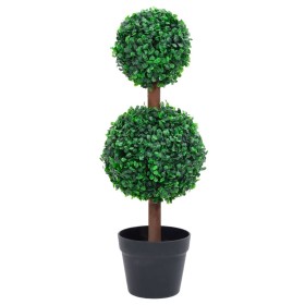 Planta de boj artificial forma de bola con maceta verde 60 cm de vidaXL, Flora artificial - Ref: Foro24-336510, Precio: 40,15...