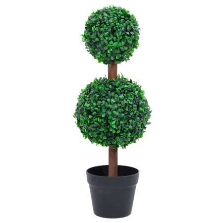 Planta de boj artificial forma de bola con maceta verde 60 cm de vidaXL, Flora artificial - Ref: Foro24-336510, Precio: 40,15...