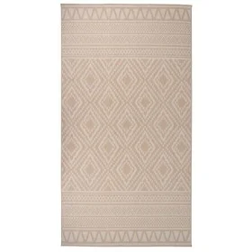 Alfombra de exterior de tejido plano rayas marrones 80x150 cm de vidaXL, Alfombras - Ref: Foro24-340862, Precio: 31,51 €, Des...