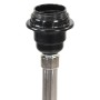 Lámpara de trípode madera maciza de teca marrón y gris 141 cm de vidaXL, Lámparas - Ref: Foro24-288078, Precio: 85,85 €, Desc...
