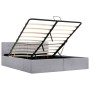 Cama hidráulica con almacenaje y LED tela gris claro 140x200 cm de vidaXL, Camas y somieres - Ref: Foro24-285579, Precio: 342...