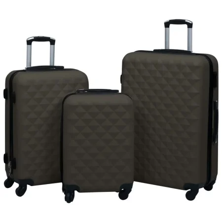 Juego de maletas rígidas con ruedas 3 piezas ABS gris antracita de vidaXL, Maletas - Ref: Foro24-92417, Precio: 138,65 €, Des...