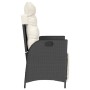Sillones reclinables jardín con reposapiés 2 uds ratán PE negro de vidaXL, Sillas de jardín - Ref: Foro24-365288, Precio: 228...