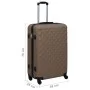 Maleta rígida con ruedas ABS marrón de vidaXL, Maletas - Ref: Foro24-92428, Precio: 92,81 €, Descuento: %