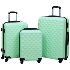 Juego de maletas rígidas con ruedas 3 piezas ABS menta de vidaXL, Maletas - Ref: Foro24-92415, Precio: 133,64 €, Descuento: %