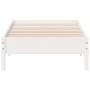 Estructura de cama madera maciza de pino blanco 90x200 cm de vidaXL, Camas y somieres - Ref: Foro24-842711, Precio: 81,55 €, ...