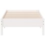 Estructura de cama madera maciza de pino blanco 100x200 cm de vidaXL, Camas y somieres - Ref: Foro24-842707, Precio: 84,80 €,...