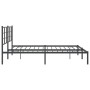 Estructura de cama con cabecero metal negro 183x213 cm de vidaXL, Camas y somieres - Ref: Foro24-355566, Precio: 107,27 €, De...