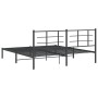 Estructura de cama con cabecero metal negro 183x213 cm de vidaXL, Camas y somieres - Ref: Foro24-355566, Precio: 107,27 €, De...
