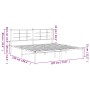 Estructura de cama con cabecero metal negro 183x213 cm de vidaXL, Camas y somieres - Ref: Foro24-355566, Precio: 107,27 €, De...