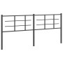 Cabecero de metal negro 193 cm de vidaXL, Cabeceros y pies de cama - Ref: Foro24-355598, Precio: 39,20 €, Descuento: %