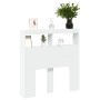 Cabecero de cama con LED blanco 100x17x102 cm de vidaXL, Cabeceros y pies de cama - Ref: Foro24-839182, Precio: 73,87 €, Desc...